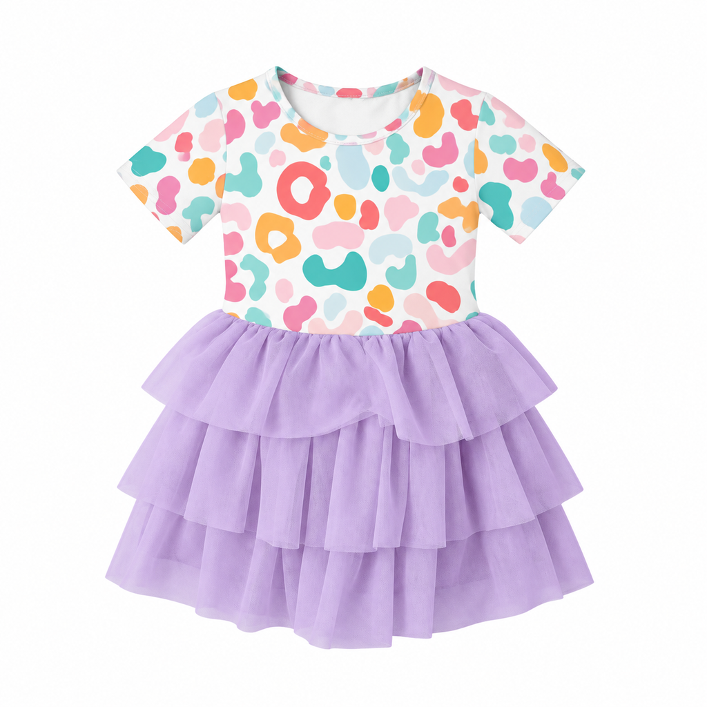 Girl's Patterned TuTu Dress