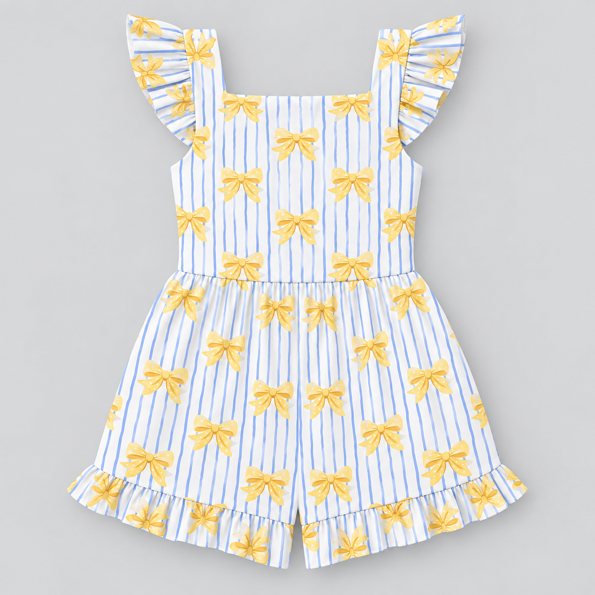 Girls Ruffle Short Romper