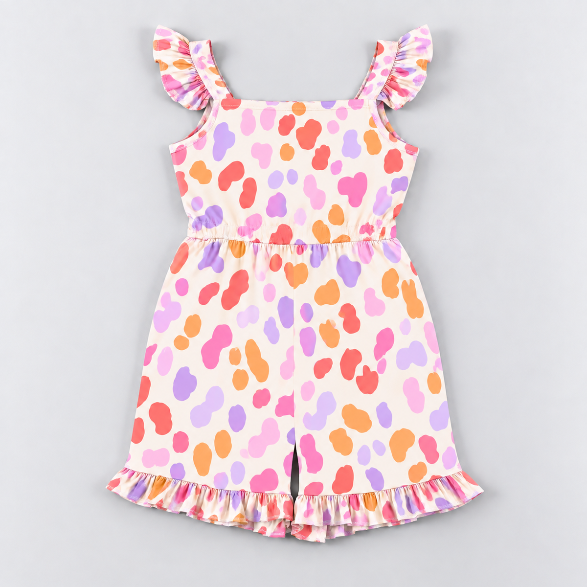 Girls Ruffle Short Romper