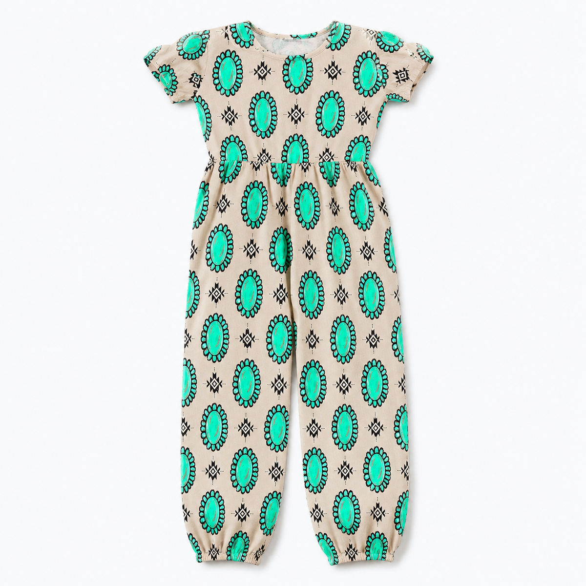 Girl's Cinched Waist Jumpsuit