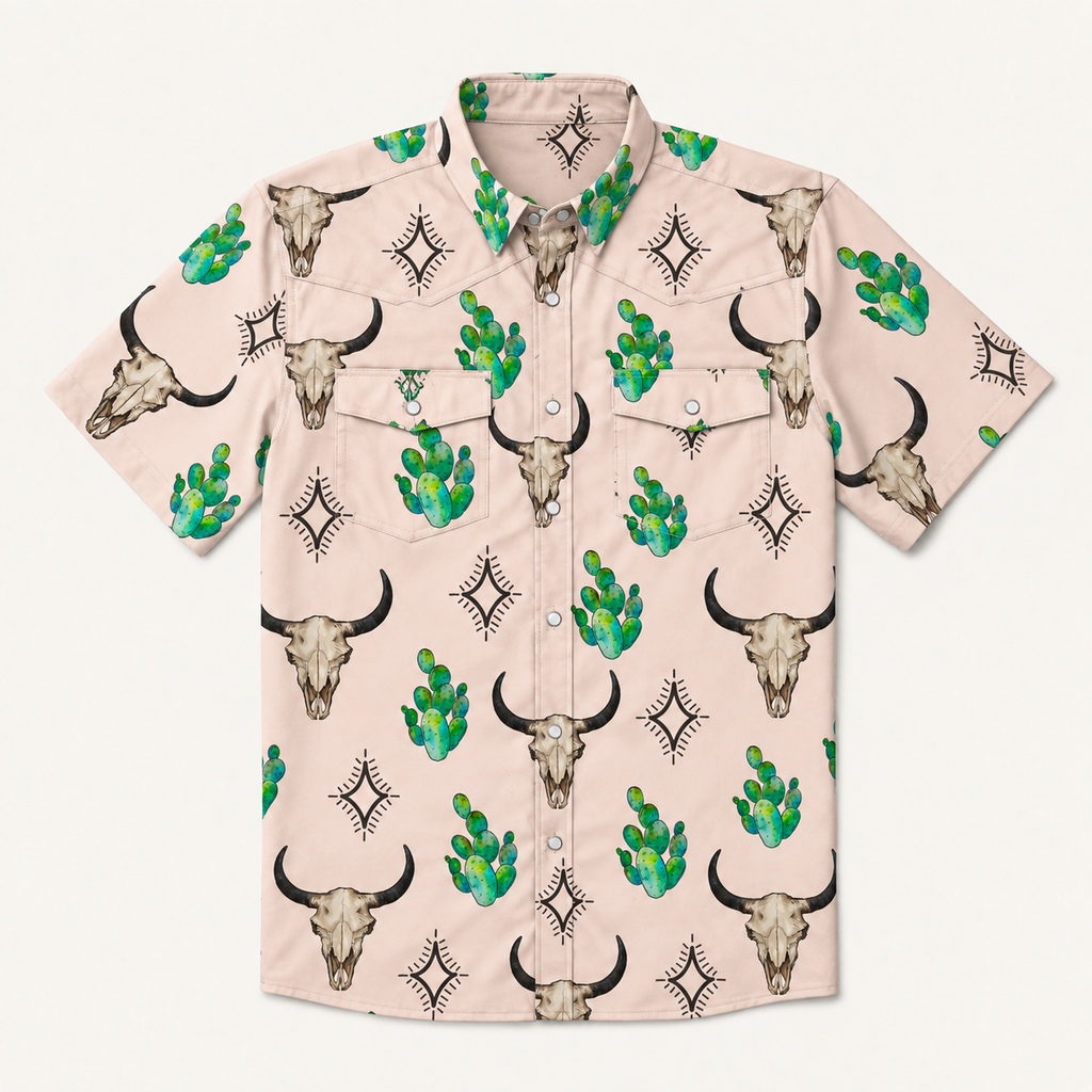 Men's Short Sleeve Western Shirt