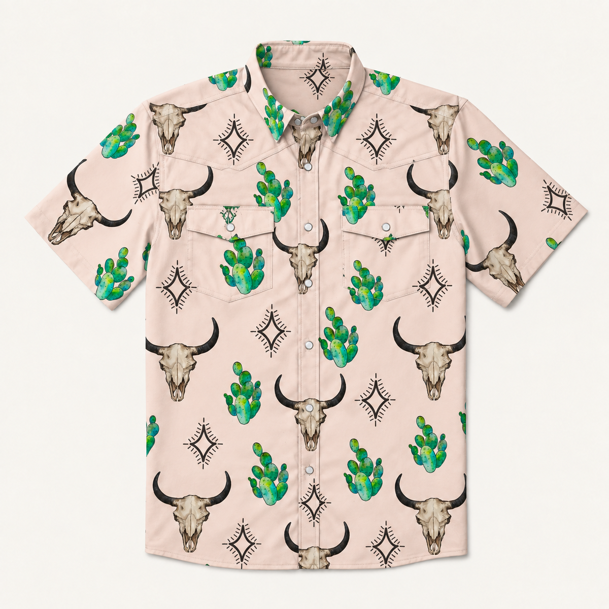 Men's Short Sleeve Western Shirt