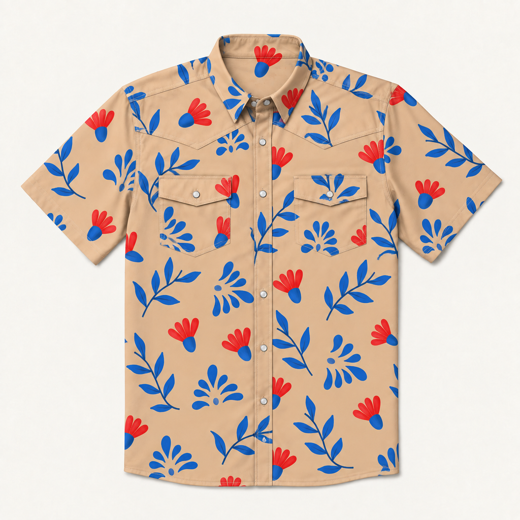 Men's Short Sleeve Western Shirt