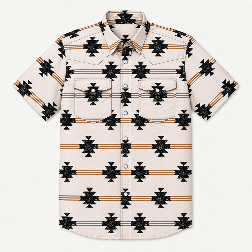 Men's Short Sleeve Western Shirt