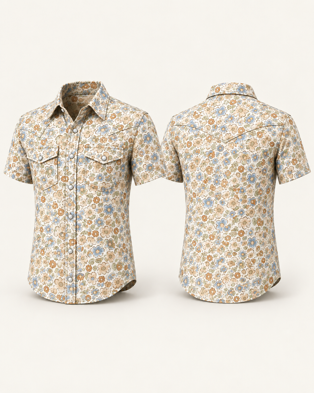 Men's Short Sleeve Western Shirt