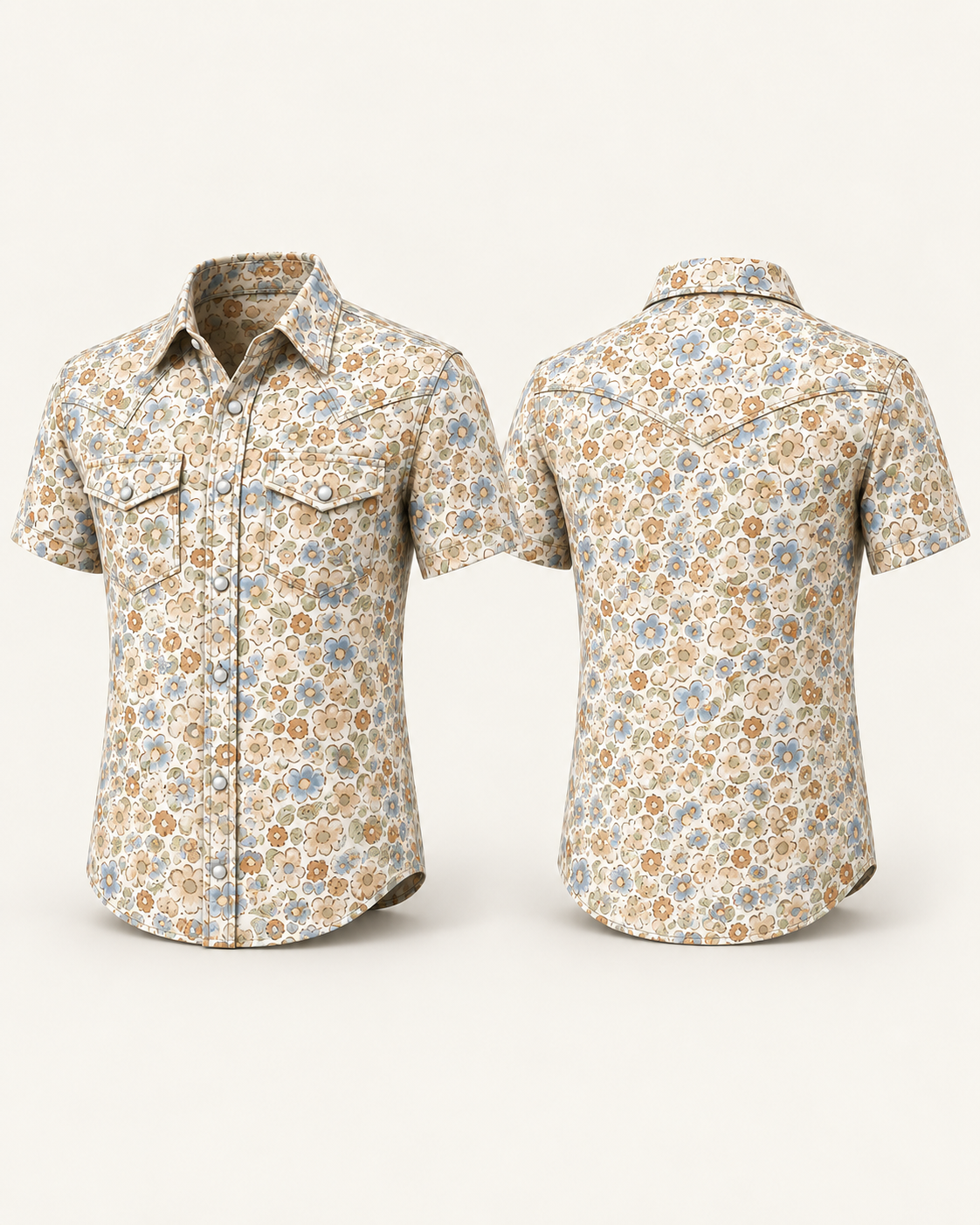 Men's Short Sleeve Western Shirt