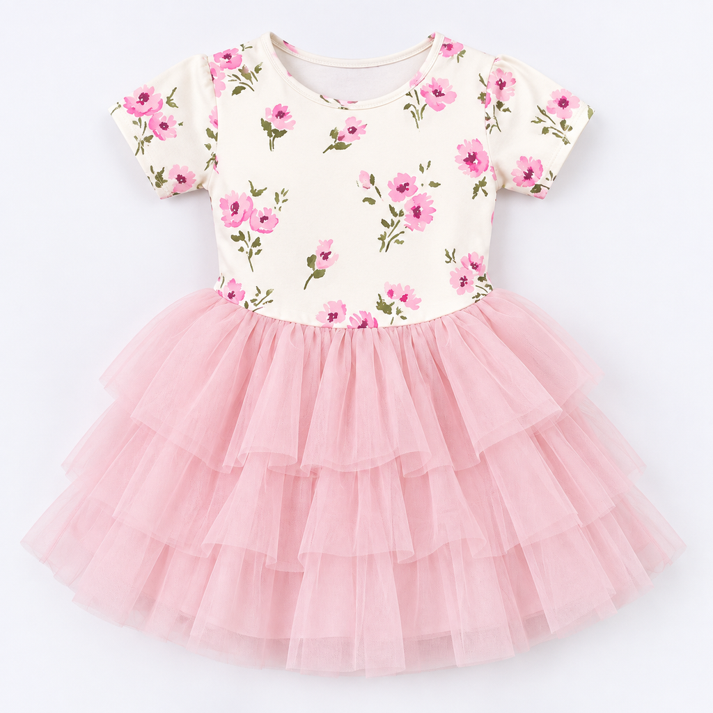 Girl's Patterned TuTu Dress