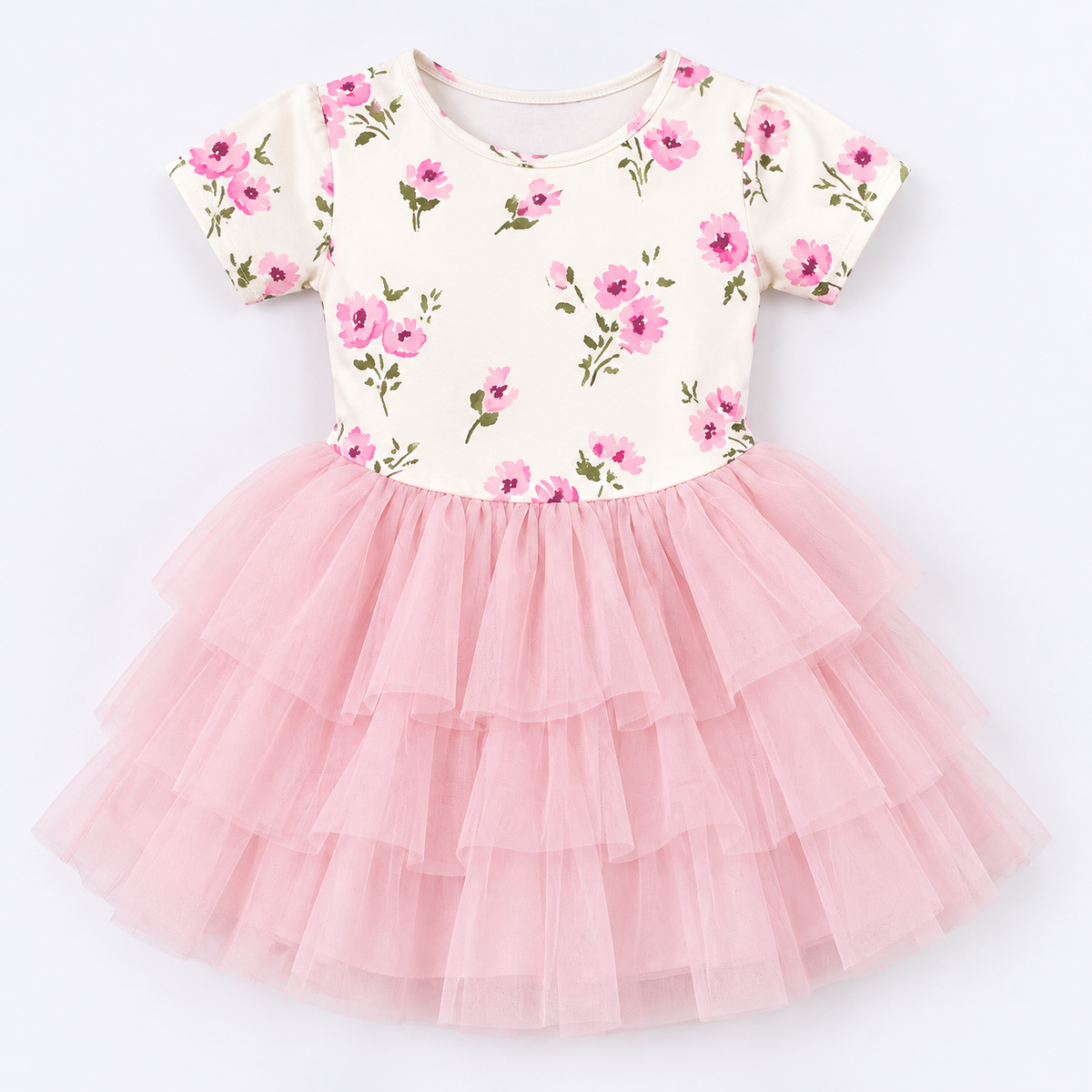 Girl's Patterned TuTu Dress