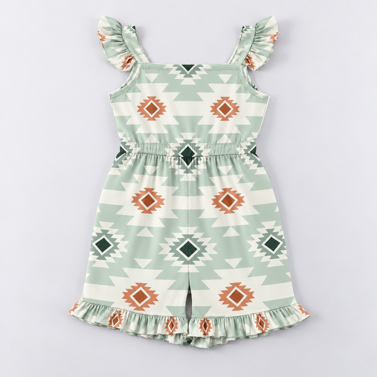 Girls Ruffle Short Romper
