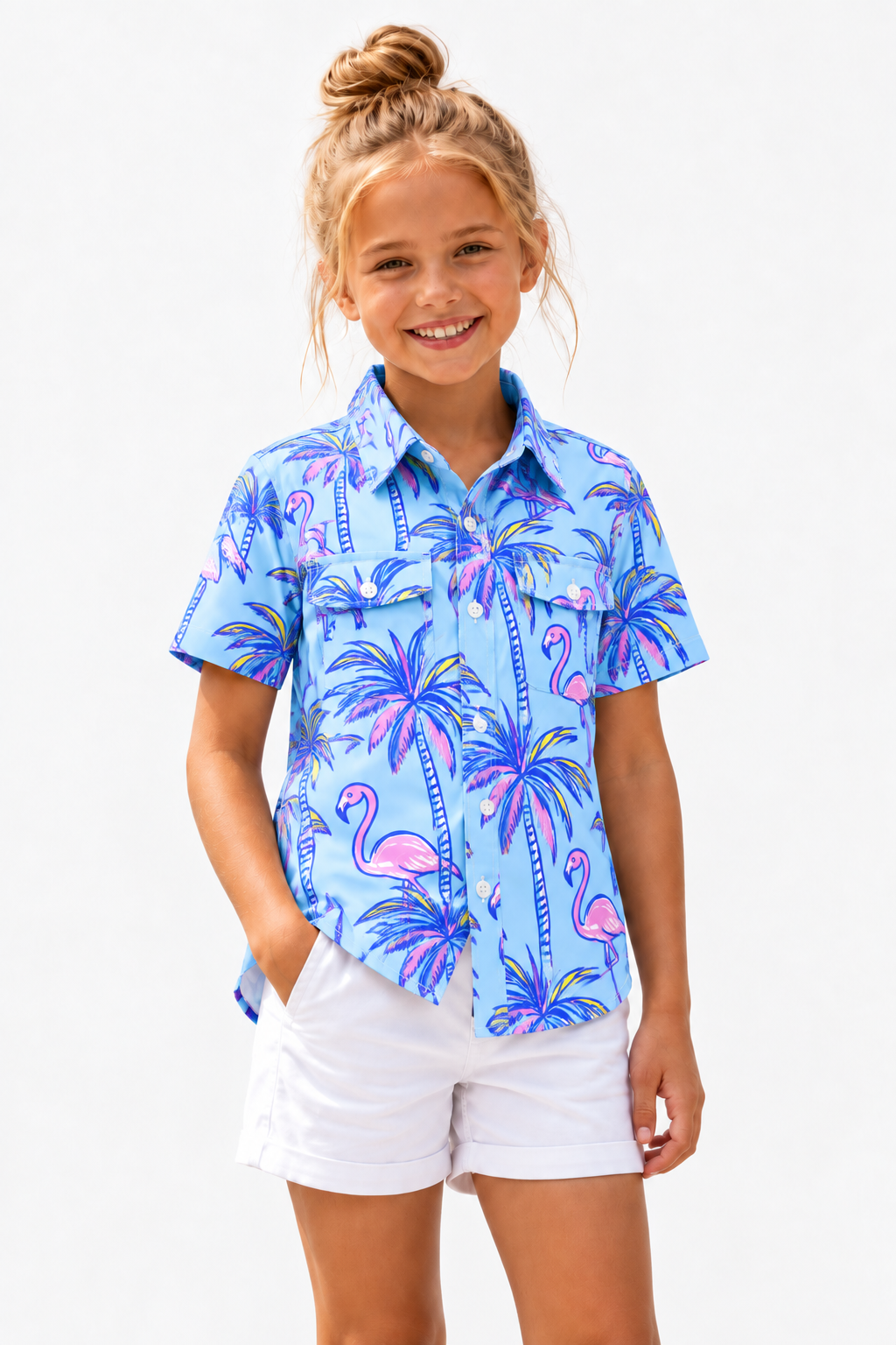 Girl's Performance Fishing Shirt Short Sleeve