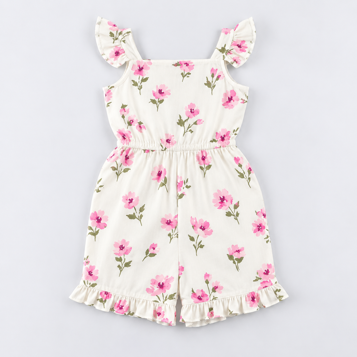 Girls Ruffle Short Romper