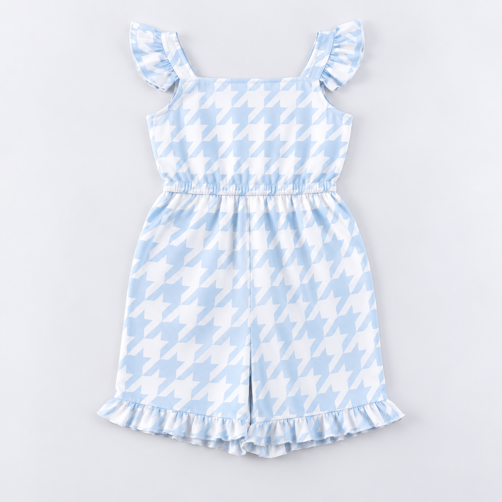 Girls Ruffle Short Romper