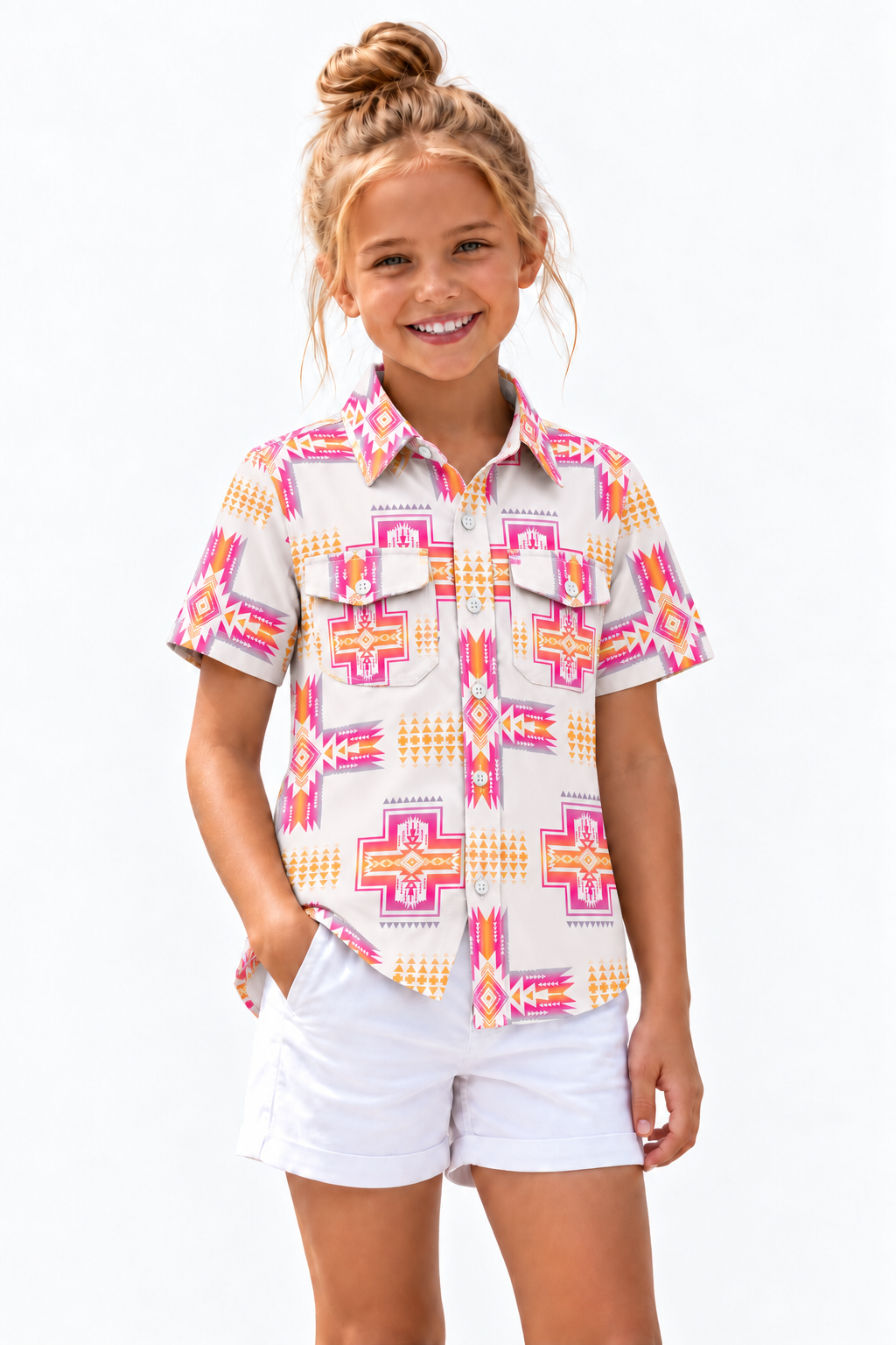 Girl's Performance Fishing Shirt Short Sleeve