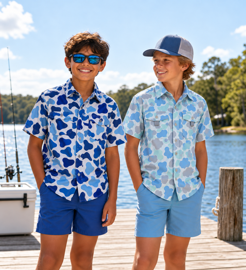 Boy's Performance Fishing Shirt Short Sleeve