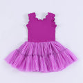 Solid Scallop Active Dress w Shorts