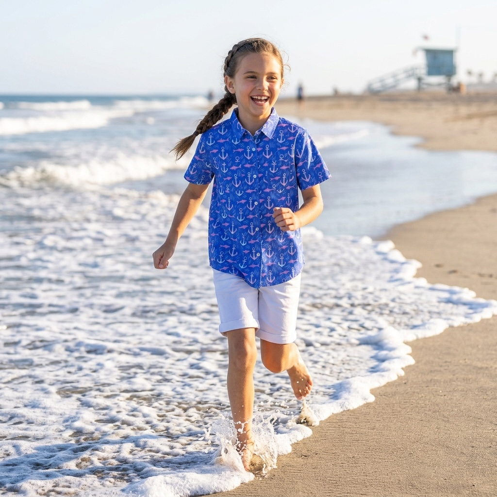 Girl's Performance Fishing Shirt Short Sleeve