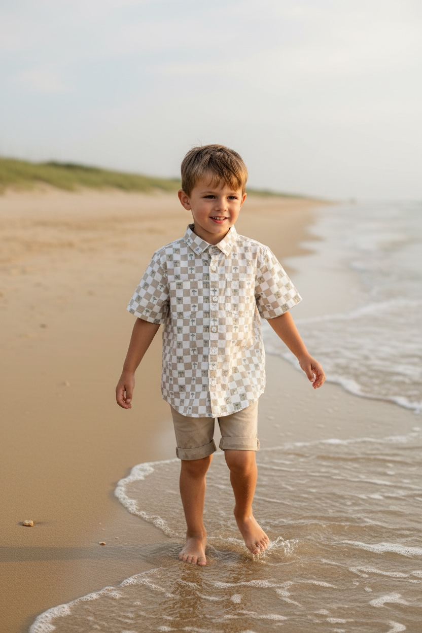 Little Angler Short Sleeve Fishing Shirt