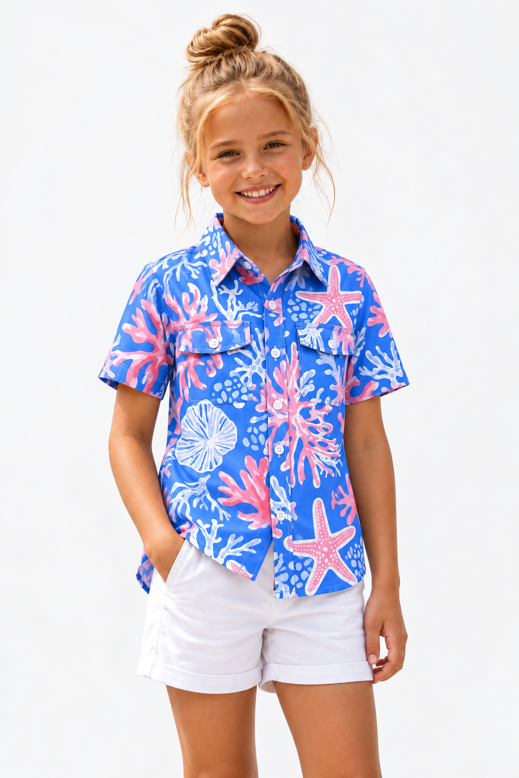 Girl's Performance Fishing Shirt Short Sleeve