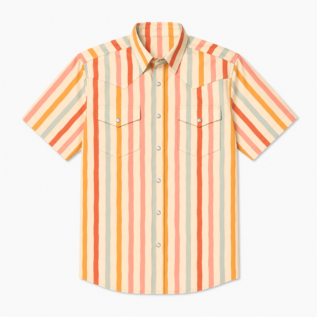 Men's Short Sleeve Western Shirt