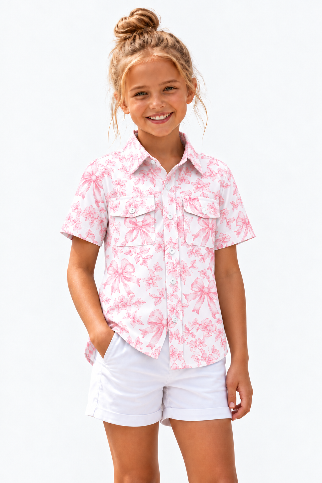 Girl's Performance Fishing Shirt Short Sleeve