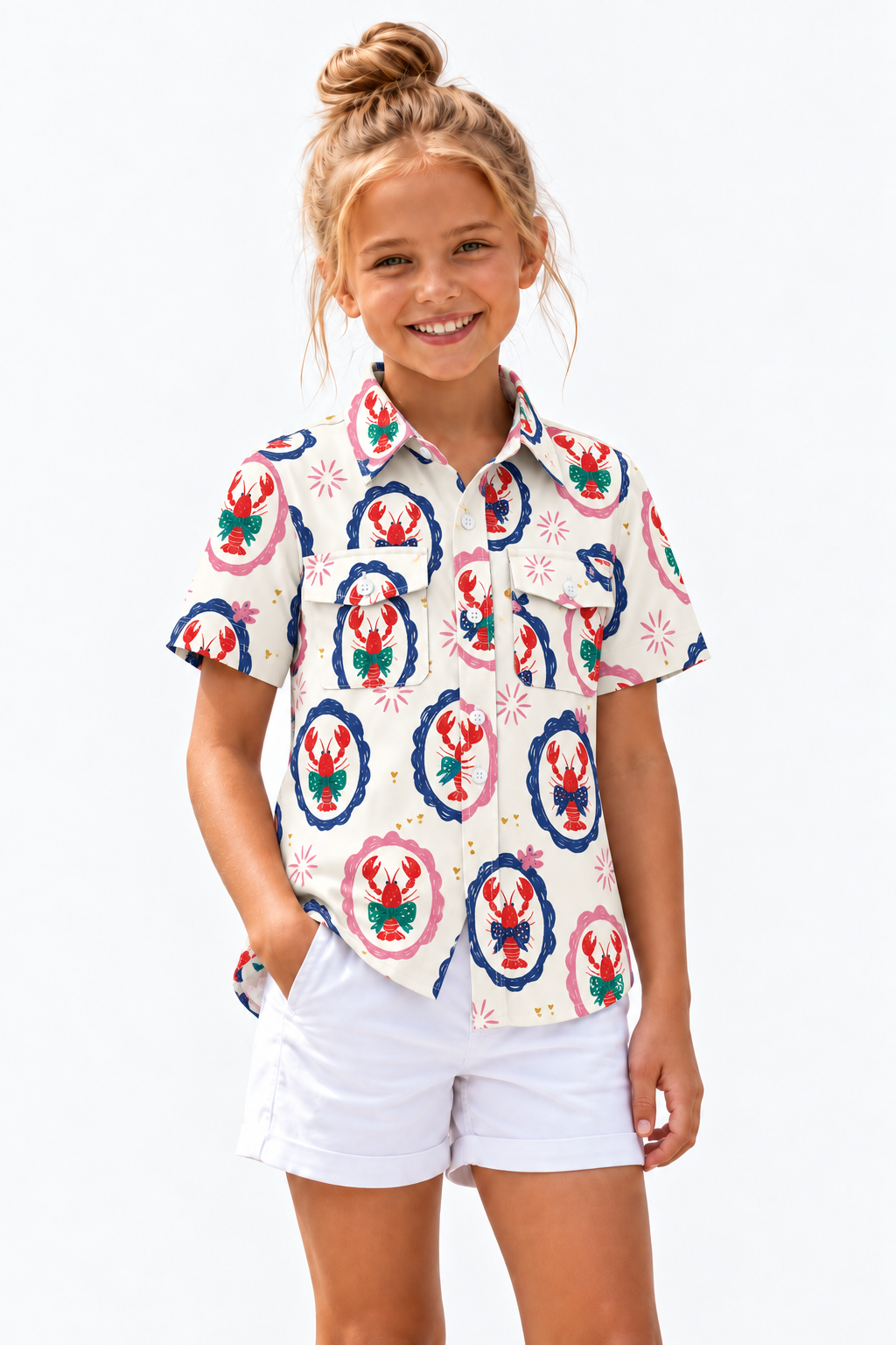 Girl's Performance Fishing Shirt Short Sleeve