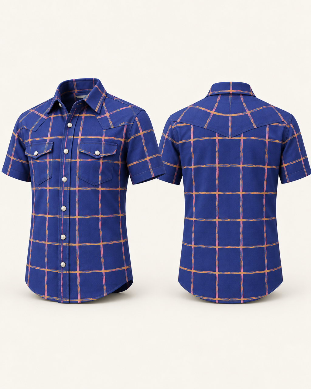 Men's Short Sleeve Western Shirt