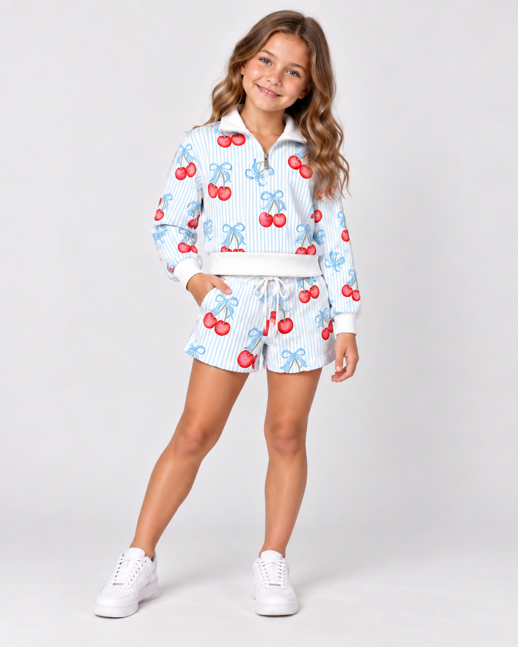 Youth Cropped Sweater & Short Set