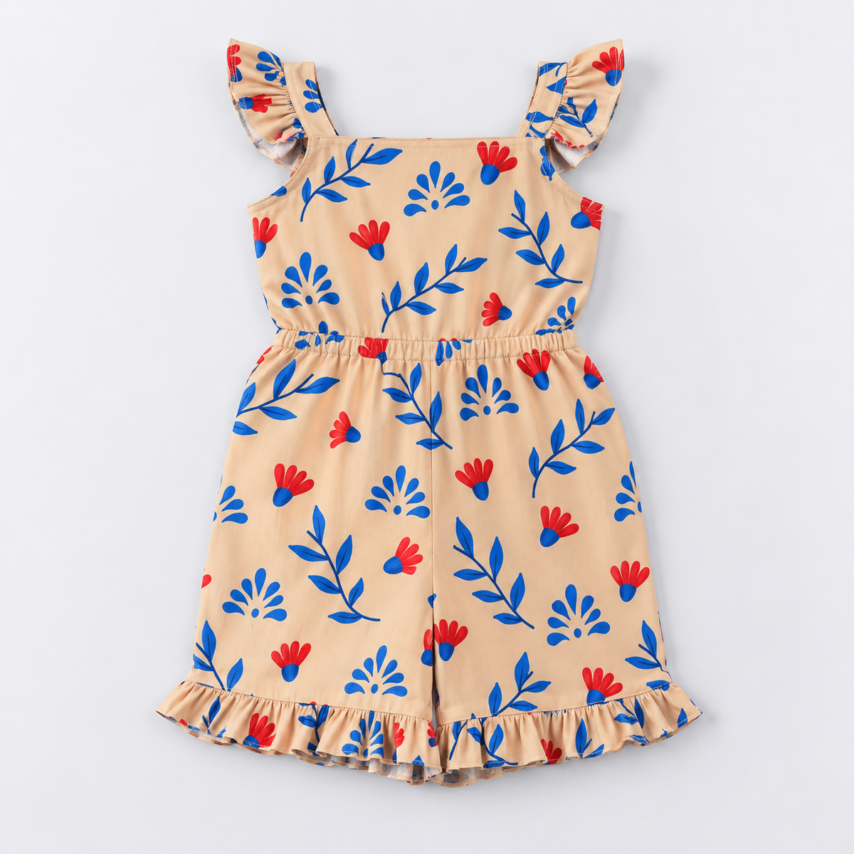 Girls Ruffle Short Romper