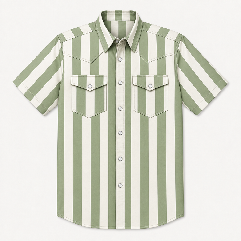 Men's Short Sleeve Western Shirt
