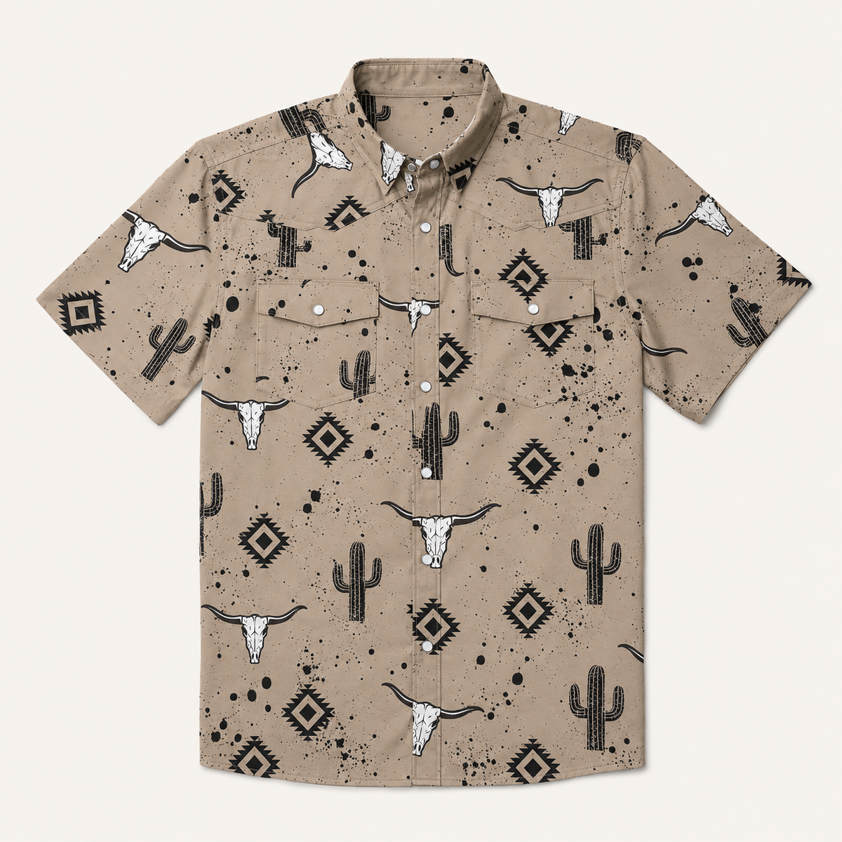 Men's Short Sleeve Western Shirt