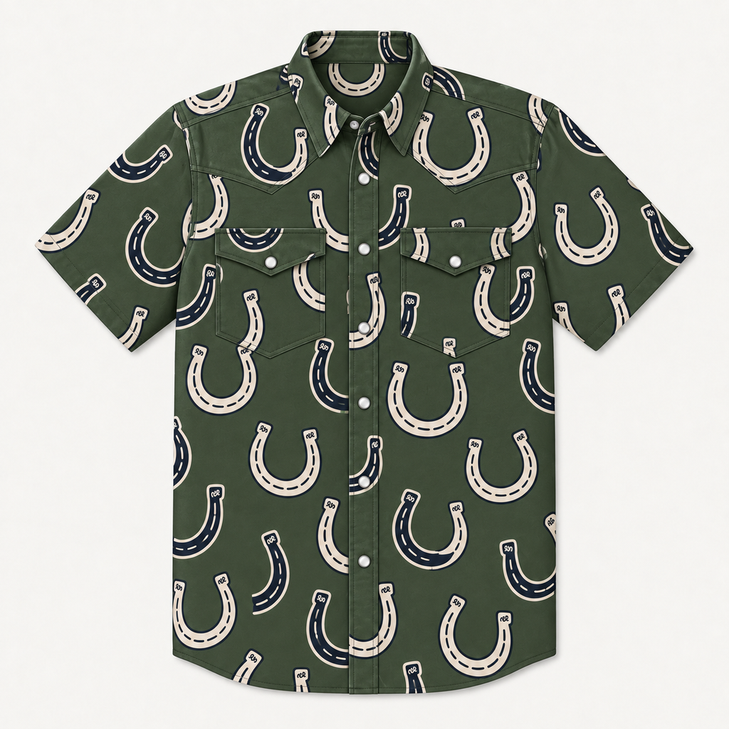 Men's Short Sleeve Western Shirt