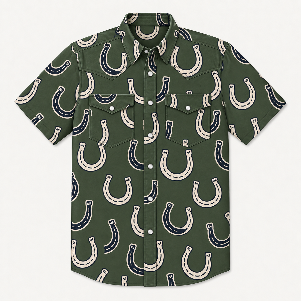 Men's Short Sleeve Western Shirt
