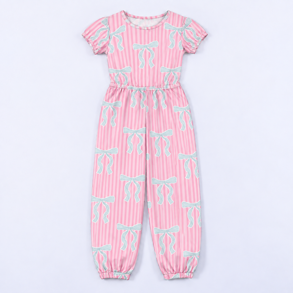 Girl's Cinched Waist Jumpsuit