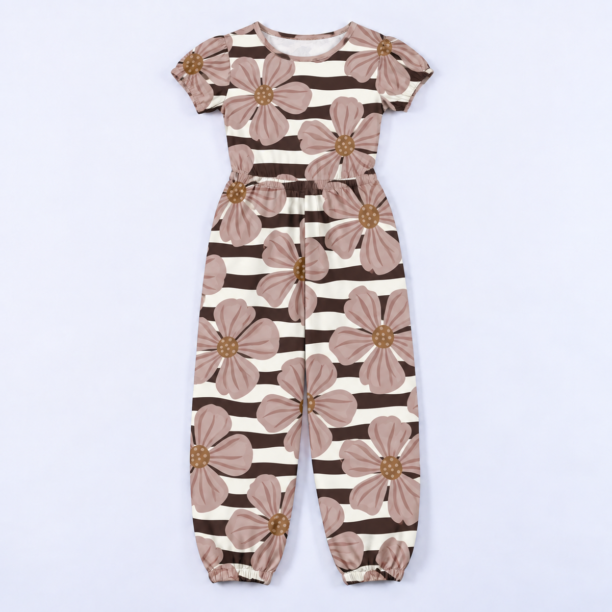 Girl's Cinched Waist Jumpsuit