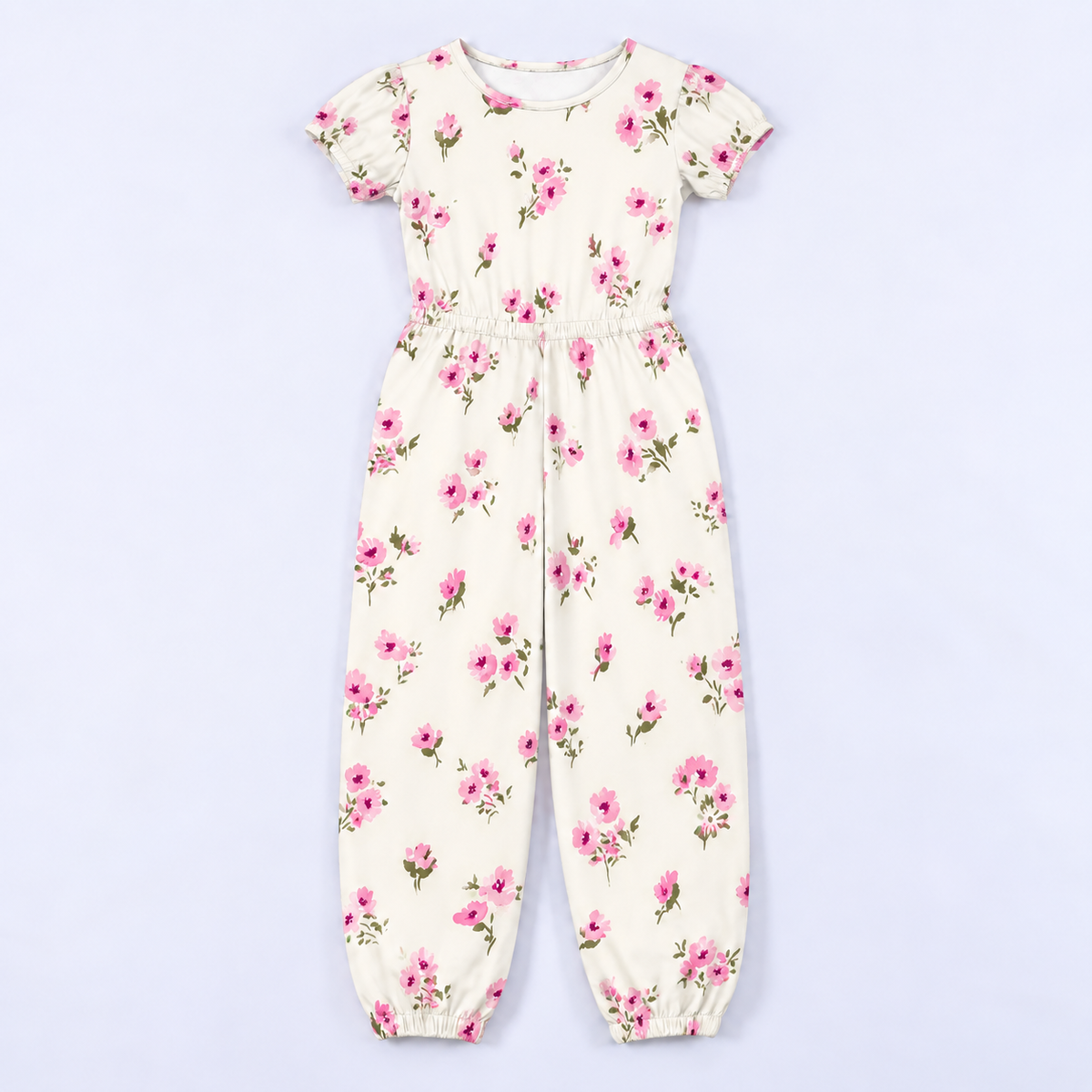 Girl's Cinched Waist Jumpsuit