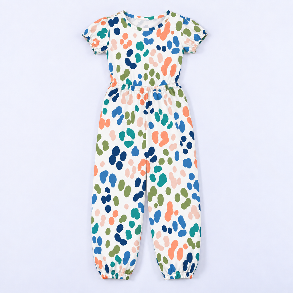 Girl's Cinched Waist Jumpsuit